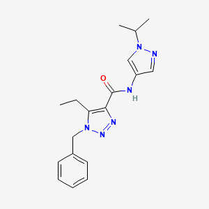 1-benzyl-5-ethyl-N-(1-propan-2-ylpyrazol-4-yl)triazole-4-carboxamide