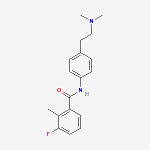 N-[4-[2-(dimethylamino)ethyl]phenyl]-3-fluoro-2-methylbenzamide