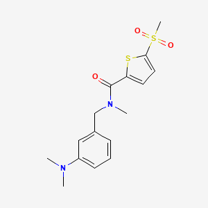 N-[[3-(dimethylamino)phenyl]methyl]-N-methyl-5-methylsulfonylthiophene-2-carboxamide