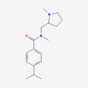 N-methyl-N-[(1-methylpyrrolidin-2-yl)methyl]-4-propan-2-ylbenzamide