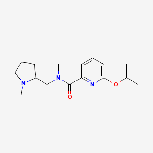 N-methyl-N-[(1-methylpyrrolidin-2-yl)methyl]-6-propan-2-yloxypyridine-2-carboxamide