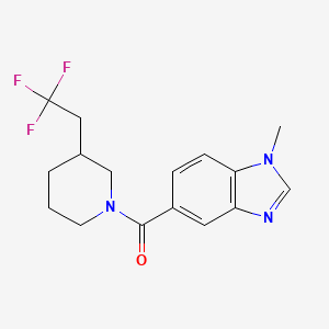 (1-Methylbenzimidazol-5-yl)-[3-(2,2,2-trifluoroethyl)piperidin-1-yl]methanone