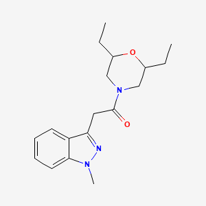 1-(2,6-Diethylmorpholin-4-yl)-2-(1-methylindazol-3-yl)ethanone