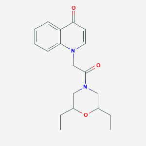 1-[2-(2,6-Diethylmorpholin-4-yl)-2-oxoethyl]quinolin-4-one