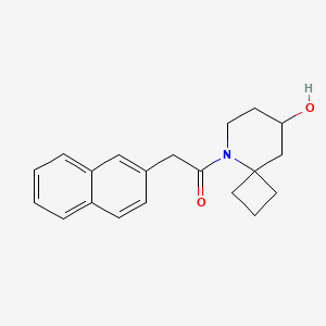 1-(8-Hydroxy-5-azaspiro[3.5]nonan-5-yl)-2-naphthalen-2-ylethanone