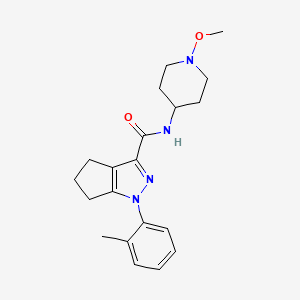 N-(1-methoxypiperidin-4-yl)-1-(2-methylphenyl)-5,6-dihydro-4H-cyclopenta[c]pyrazole-3-carboxamide