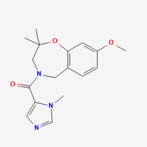 (8-Methoxy-2,2-dimethyl-3,5-dihydro-1,4-benzoxazepin-4-yl)-(3-methylimidazol-4-yl)methanone