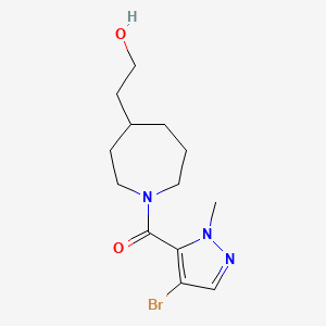 (4-Bromo-2-methylpyrazol-3-yl)-[4-(2-hydroxyethyl)azepan-1-yl]methanone