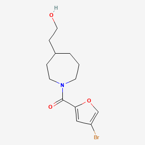 (4-Bromofuran-2-yl)-[4-(2-hydroxyethyl)azepan-1-yl]methanone