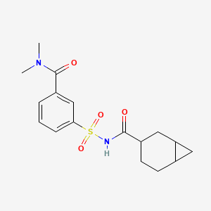 N-[3-(dimethylcarbamoyl)phenyl]sulfonylbicyclo[4.1.0]heptane-3-carboxamide