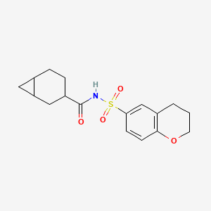 N-(3,4-dihydro-2H-chromen-6-ylsulfonyl)bicyclo[4.1.0]heptane-3-carboxamide