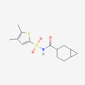 N-(4,5-dimethylthiophen-2-yl)sulfonylbicyclo[4.1.0]heptane-3-carboxamide