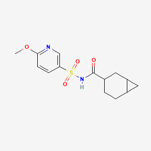 N-(6-methoxypyridin-3-yl)sulfonylbicyclo[4.1.0]heptane-3-carboxamide