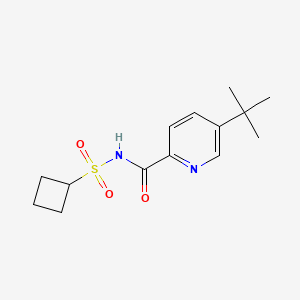 5-tert-butyl-N-cyclobutylsulfonylpyridine-2-carboxamide