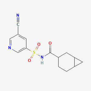 N-(5-cyanopyridin-3-yl)sulfonylbicyclo[4.1.0]heptane-3-carboxamide