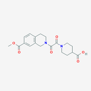 1-[2-(7-methoxycarbonyl-3,4-dihydro-1H-isoquinolin-2-yl)-2-oxoacetyl]piperidine-4-carboxylic acid