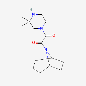 1-(8-Azabicyclo[3.2.1]octan-8-yl)-2-(3,3-dimethylpiperazin-1-yl)ethane-1,2-dione