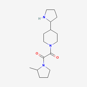 1-(2-Methylpyrrolidin-1-yl)-2-(4-pyrrolidin-2-ylpiperidin-1-yl)ethane-1,2-dione