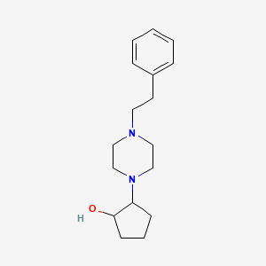 2-[4-(2-Phenylethyl)piperazin-1-yl]cyclopentan-1-ol