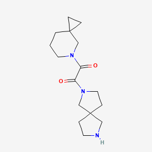 1-(5-Azaspiro[2.5]octan-5-yl)-2-(2,7-diazaspiro[4.4]nonan-2-yl)ethane-1,2-dione