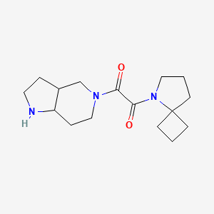 1-(1,2,3,3a,4,6,7,7a-Octahydropyrrolo[3,2-c]pyridin-5-yl)-2-(5-azaspiro[3.4]octan-5-yl)ethane-1,2-dione