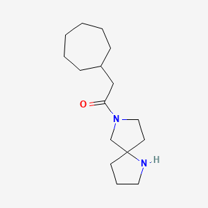 2-Cycloheptyl-1-(1,7-diazaspiro[4.4]nonan-7-yl)ethanone