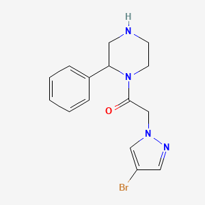 2-(4-Bromopyrazol-1-yl)-1-(2-phenylpiperazin-1-yl)ethanone