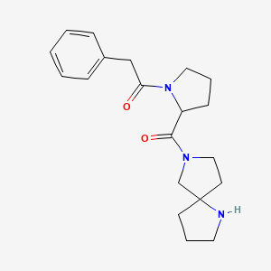 1-[2-(1,7-Diazaspiro[4.4]nonane-7-carbonyl)pyrrolidin-1-yl]-2-phenylethanone