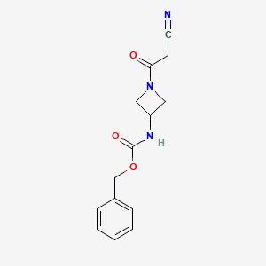 benzyl N-[1-(2-cyanoacetyl)azetidin-3-yl]carbamate