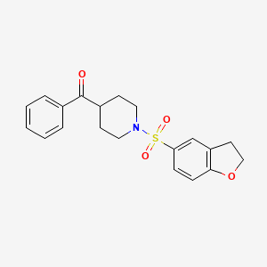 [1-(2,3-Dihydro-1-benzofuran-5-ylsulfonyl)piperidin-4-yl]-phenylmethanone