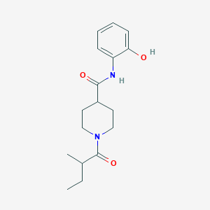 N-(2-hydroxyphenyl)-1-(2-methylbutanoyl)piperidine-4-carboxamide