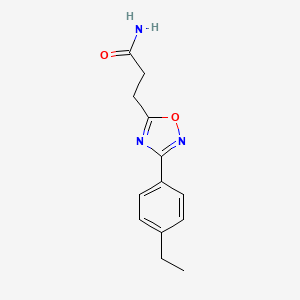 3-[3-(4-Ethylphenyl)-1,2,4-oxadiazol-5-yl]propanamide