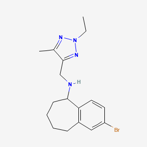 2-bromo-N-[(2-ethyl-5-methyltriazol-4-yl)methyl]-6,7,8,9-tetrahydro-5H-benzo[7]annulen-5-amine