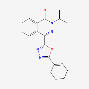 4-[5-(Cyclohexen-1-yl)-1,3,4-oxadiazol-2-yl]-2-propan-2-ylphthalazin-1-one