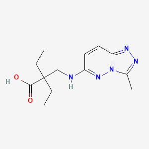 2-Ethyl-2-[[(3-methyl-[1,2,4]triazolo[4,3-b]pyridazin-6-yl)amino]methyl]butanoic acid