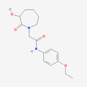 N-(4-ethoxyphenyl)-2-(3-hydroxy-2-oxoazepan-1-yl)acetamide