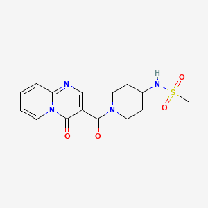 N-[1-(4-oxopyrido[1,2-a]pyrimidine-3-carbonyl)piperidin-4-yl]methanesulfonamide