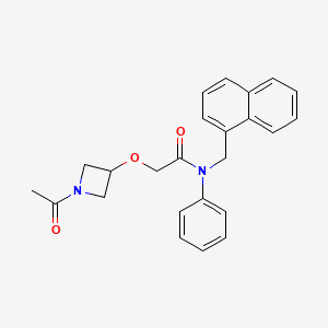 2-(1-acetylazetidin-3-yl)oxy-N-(naphthalen-1-ylmethyl)-N-phenylacetamide