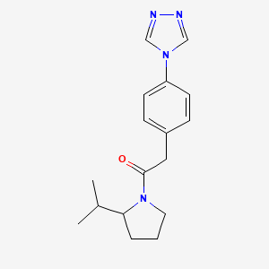 1-(2-Propan-2-ylpyrrolidin-1-yl)-2-[4-(1,2,4-triazol-4-yl)phenyl]ethanone