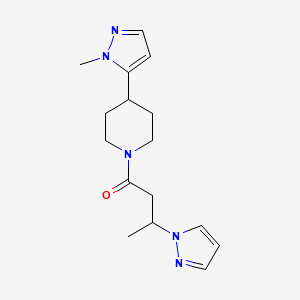 1-[4-(2-Methylpyrazol-3-yl)piperidin-1-yl]-3-pyrazol-1-ylbutan-1-one