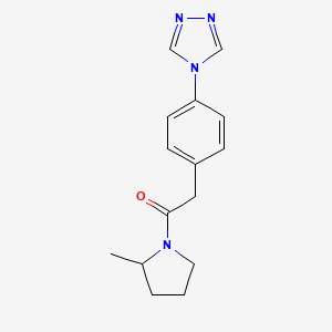 1-(2-Methylpyrrolidin-1-yl)-2-[4-(1,2,4-triazol-4-yl)phenyl]ethanone