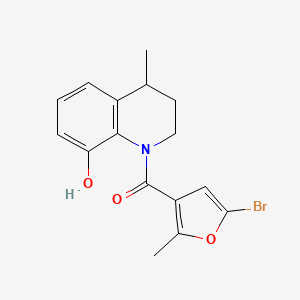 (5-bromo-2-methylfuran-3-yl)-(8-hydroxy-4-methyl-3,4-dihydro-2H-quinolin-1-yl)methanone