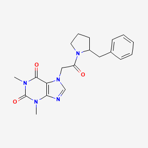 7-[2-(2-Benzylpyrrolidin-1-yl)-2-oxoethyl]-1,3-dimethylpurine-2,6-dione