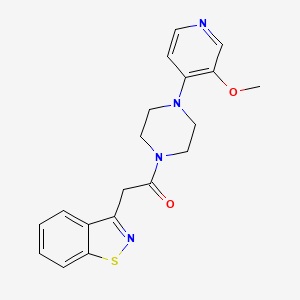 2-(1,2-Benzothiazol-3-yl)-1-[4-(3-methoxypyridin-4-yl)piperazin-1-yl]ethanone