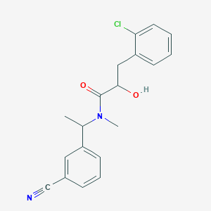 3-(2-chlorophenyl)-N-[1-(3-cyanophenyl)ethyl]-2-hydroxy-N-methylpropanamide