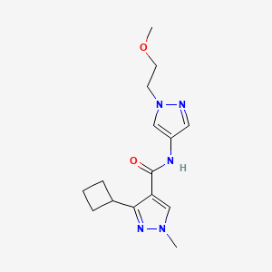 3-cyclobutyl-N-[1-(2-methoxyethyl)pyrazol-4-yl]-1-methylpyrazole-4-carboxamide