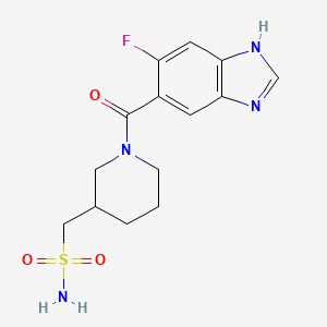 [1-(6-fluoro-1H-benzimidazole-5-carbonyl)piperidin-3-yl]methanesulfonamide