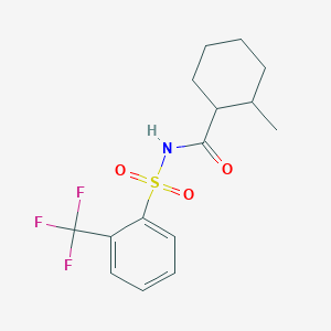 2-methyl-N-[2-(trifluoromethyl)phenyl]sulfonylcyclohexane-1-carboxamide