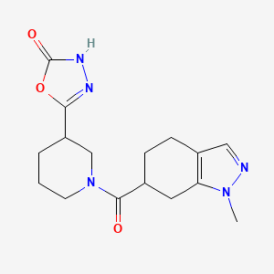 5-[1-(1-methyl-4,5,6,7-tetrahydroindazole-6-carbonyl)piperidin-3-yl]-3H-1,3,4-oxadiazol-2-one