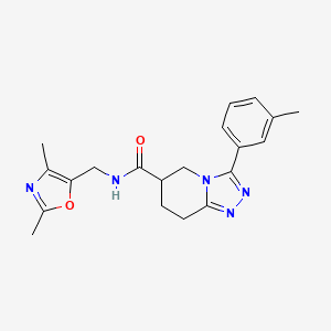 N-[(2,4-dimethyl-1,3-oxazol-5-yl)methyl]-3-(3-methylphenyl)-5,6,7,8-tetrahydro-[1,2,4]triazolo[4,3-a]pyridine-6-carboxamide